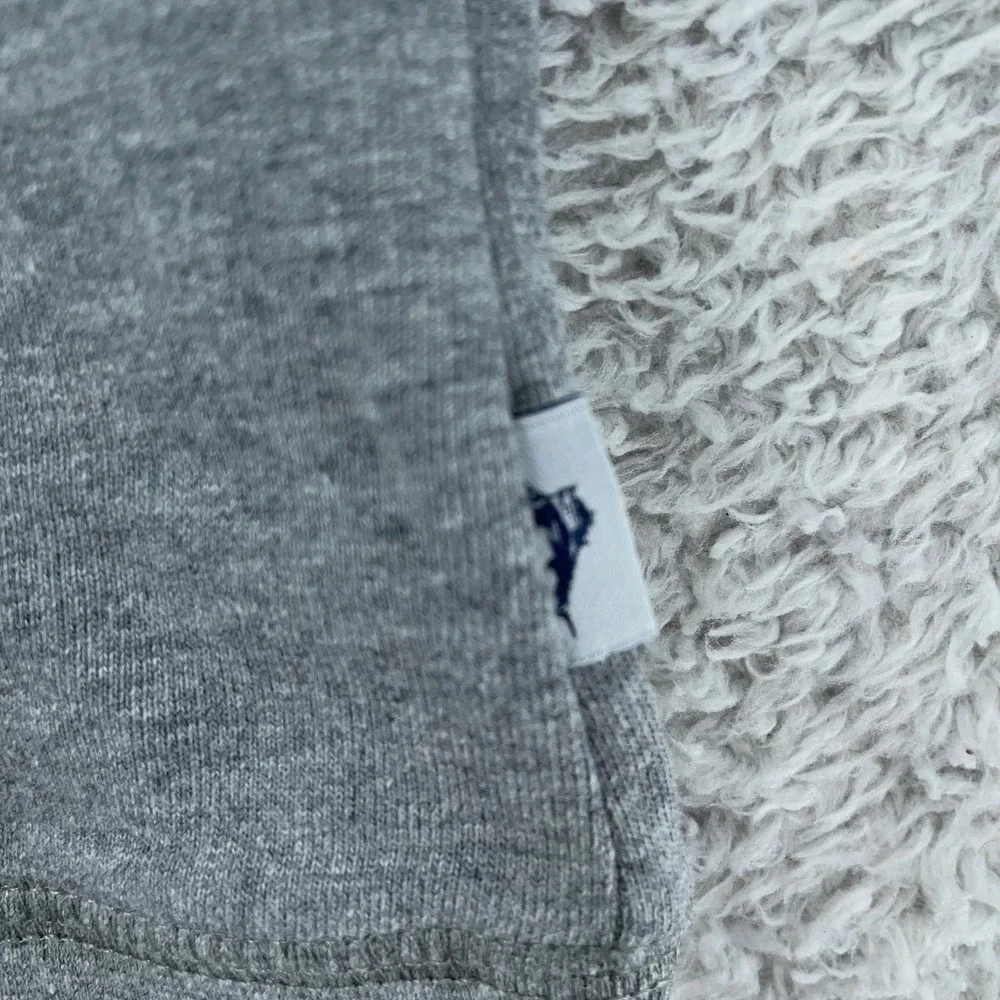 Tommy Bahama Sweater Boys Medium 10-12 Heather Gray Quarter‎ Zip Pullover Marlin